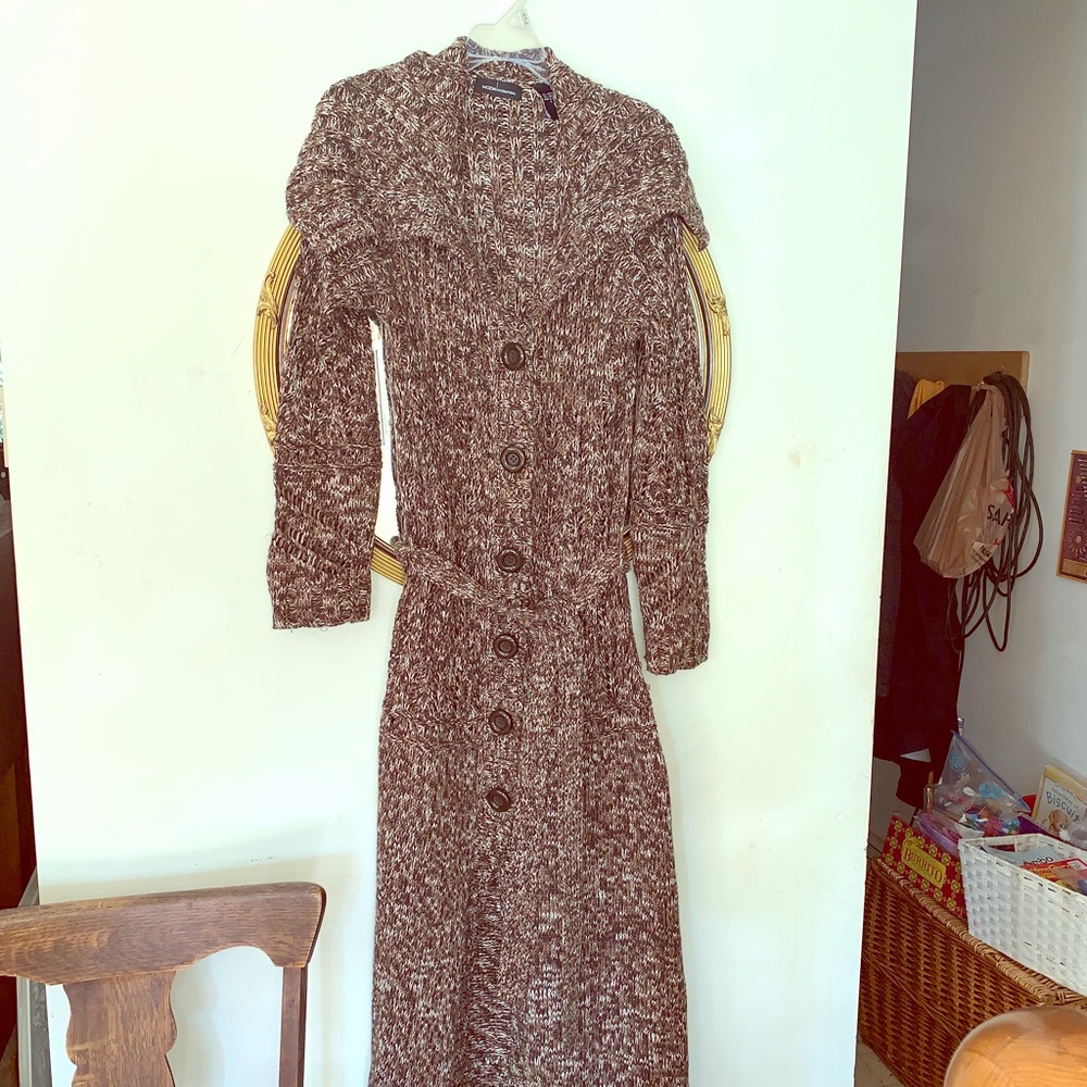 Heavy Kathleen button up long cardigan